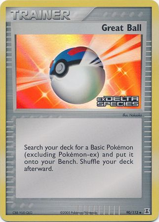 Great Ball (90/113) (Stamped) [EX: Delta Species] | I Want That Stuff Brandon