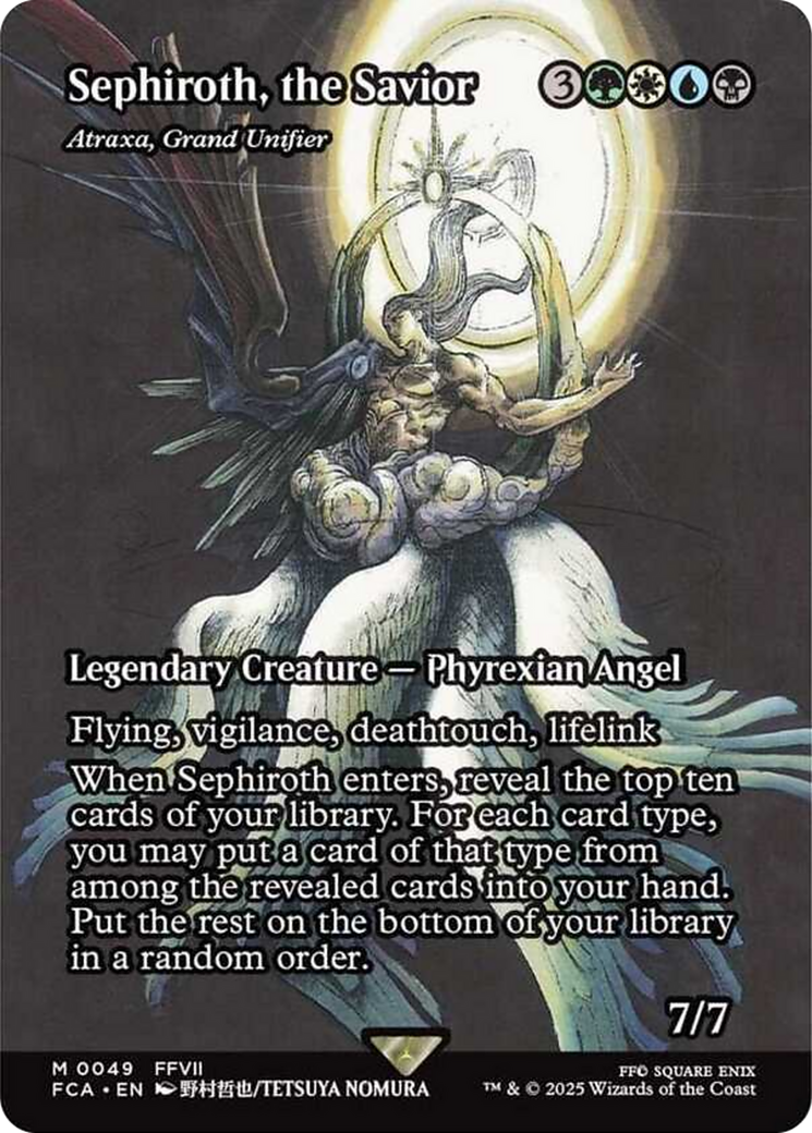 Sephiroth, the Savior - Atraxa, Grand Unifier (Showcase) [FINAL FANTASY : Through the Ages] | I Want That Stuff Brandon