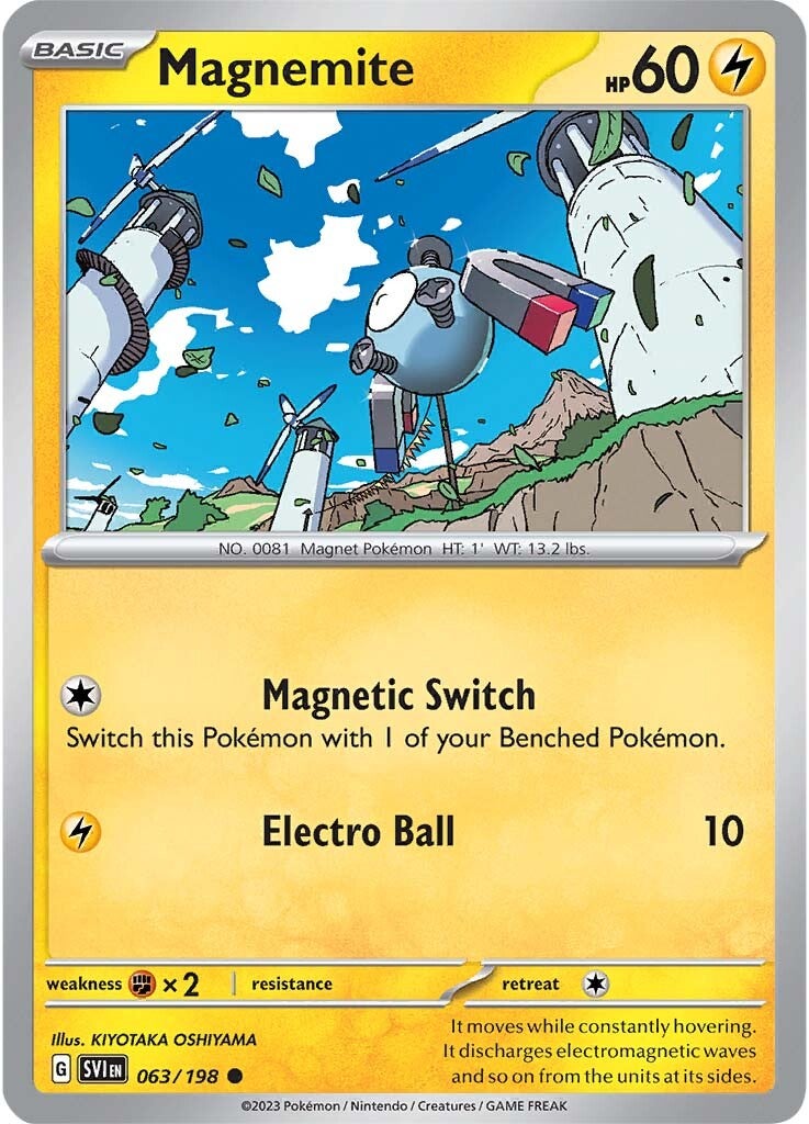 Magnemite (063/198) [Scarlet & Violet: Base Set] | I Want That Stuff Brandon