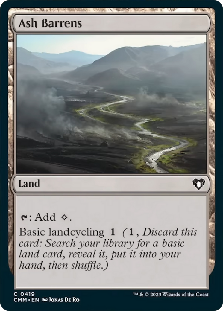 Ash Barrens [Commander Masters] | I Want That Stuff Brandon