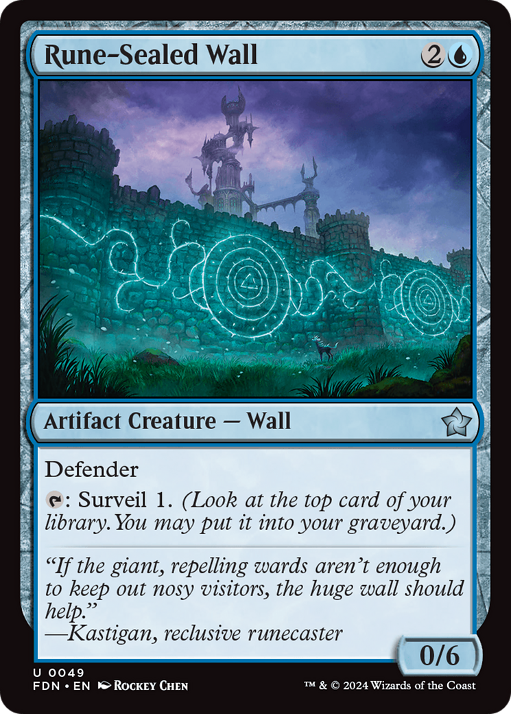 Rune-Sealed Wall [Foundations] | I Want That Stuff Brandon