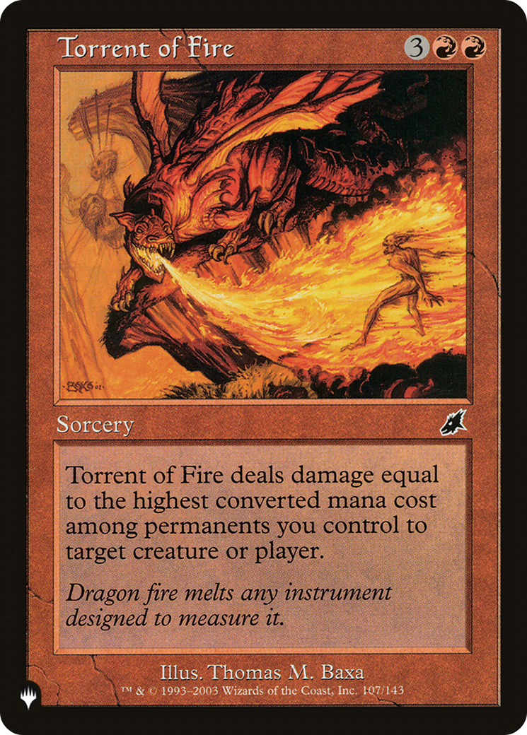 Torrent of Fire [The List] | I Want That Stuff Brandon