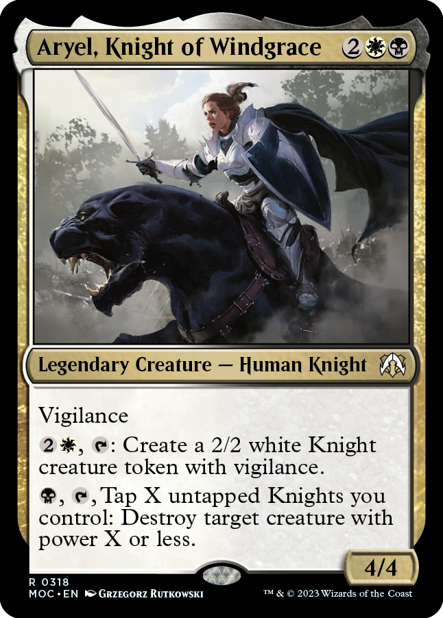 Aryel, Knight of Windgrace [March of the Machine Commander] | I Want That Stuff Brandon