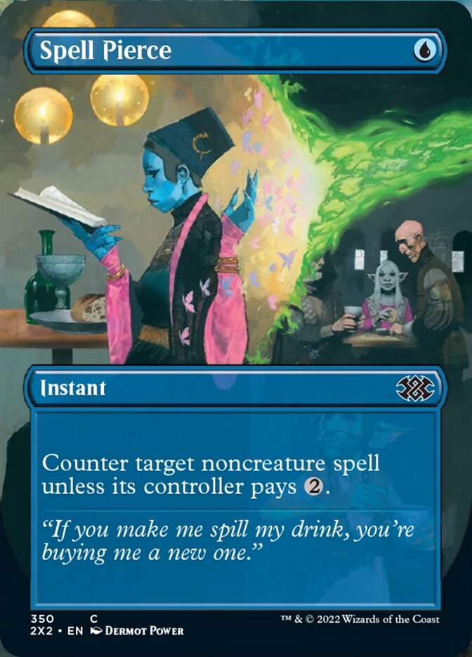 Spell Pierce (Borderless Alternate Art) [Double Masters 2022] | I Want That Stuff Brandon