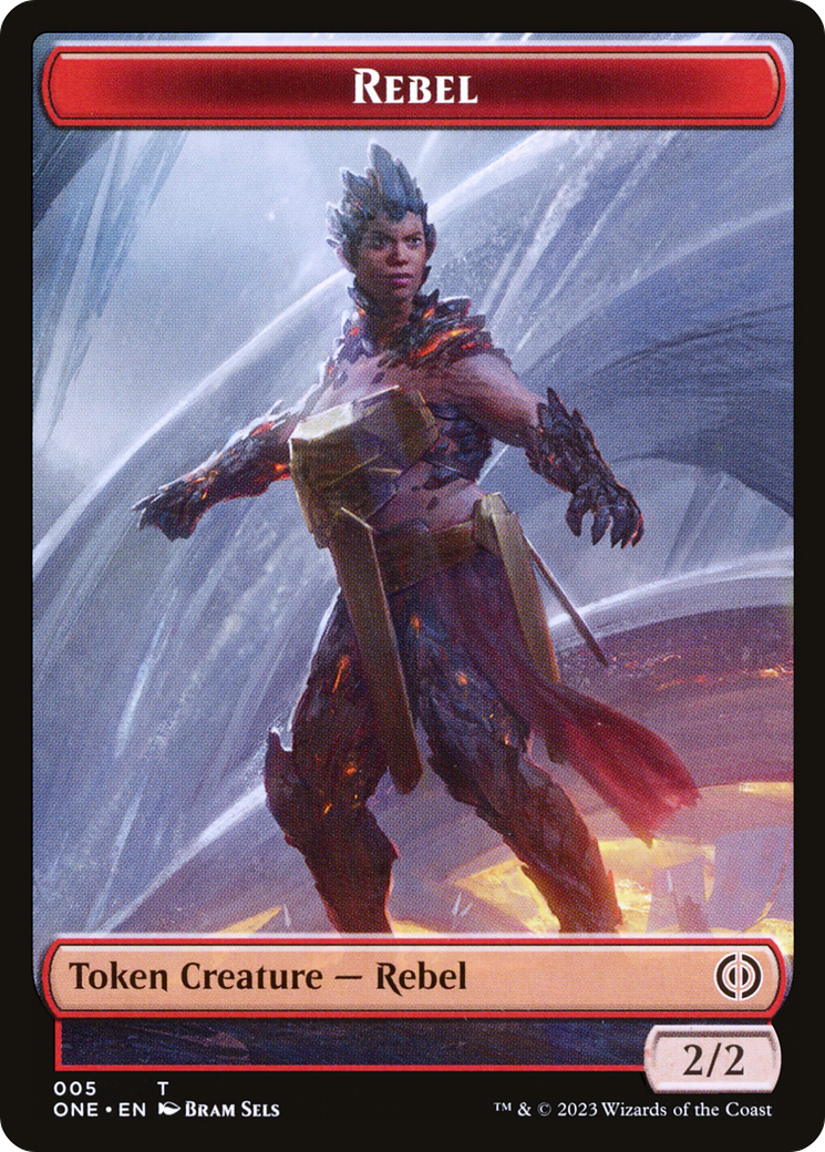 Rebel Token [Phyrexia: All Will Be One Tokens] | I Want That Stuff Brandon
