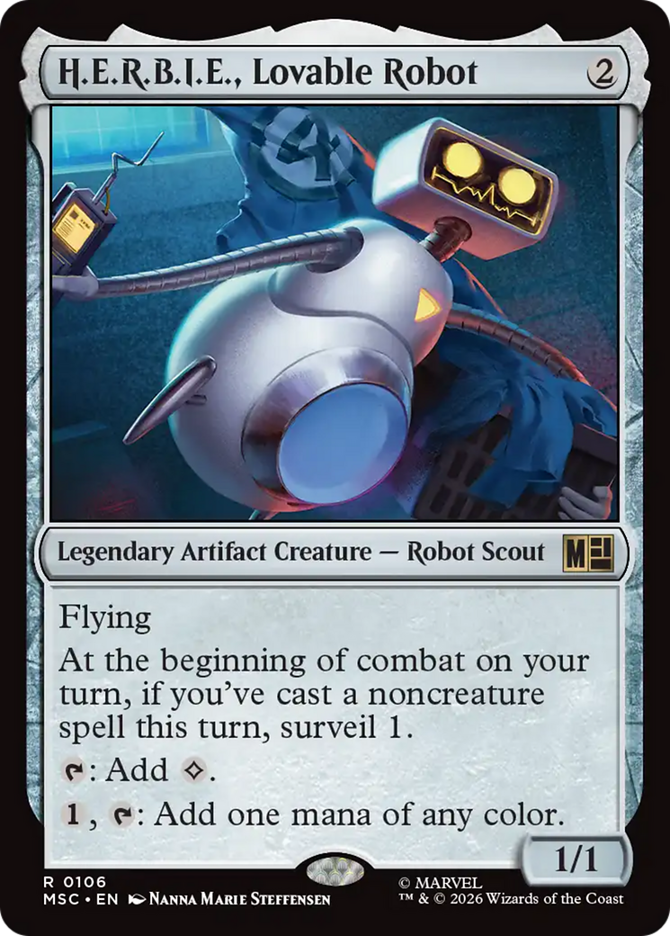 H.E.R.B.I.E., Lovable Robot (Surge Foil) [Marvel Super Heroes Commander] | I Want That Stuff Brandon