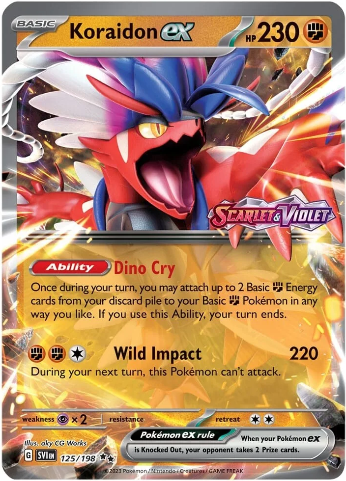 Koraidon ex (125/198) (Stamped) [Scarlet & Violet: Base Set] | I Want That Stuff Brandon