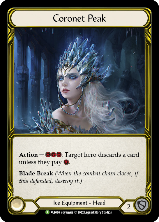 Glacial Horns (Golden) [FAB086] (Promo)  Cold Foil | I Want That Stuff Brandon