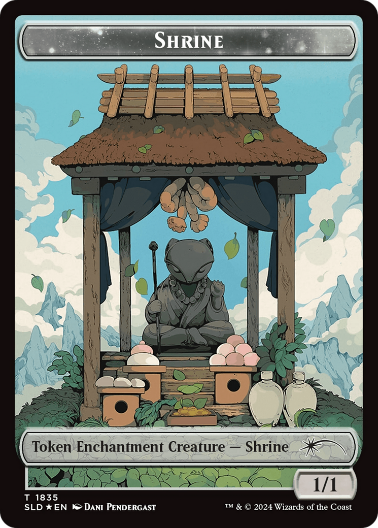 Shrine Token (Rainbow Foil) [Secret Lair: From Cute to Brute Tokens] | I Want That Stuff Brandon