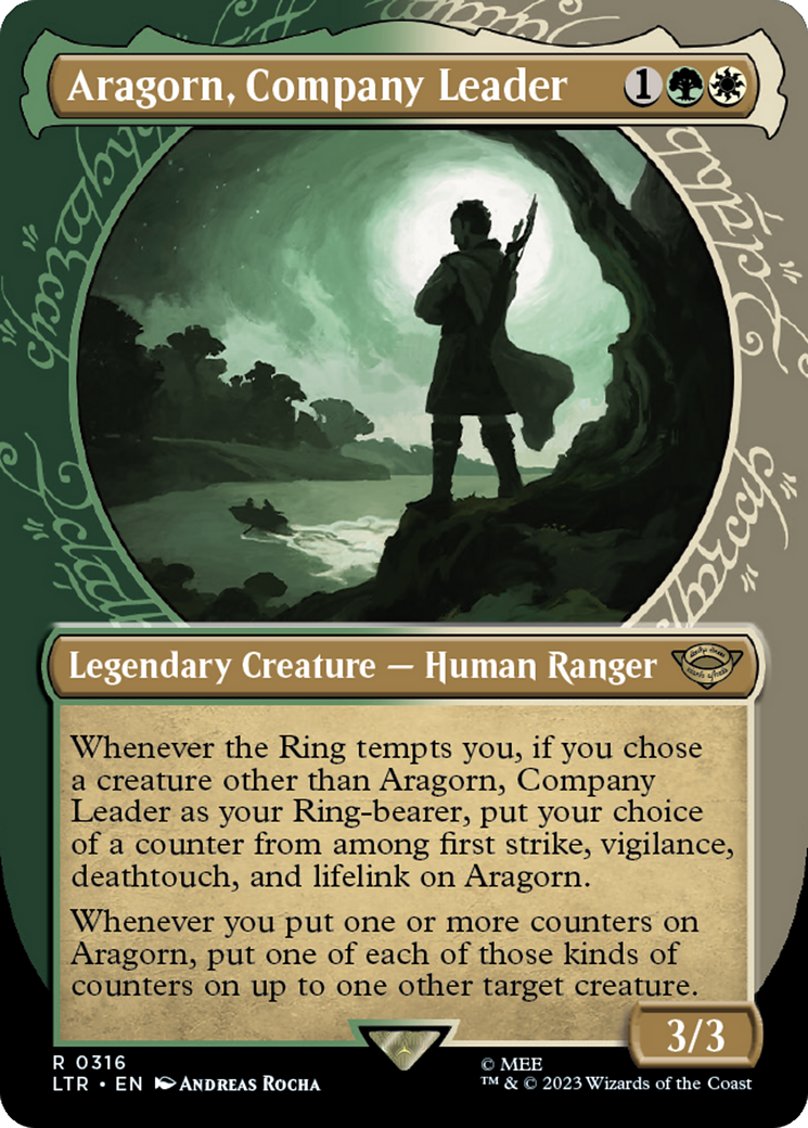 Aragorn, Company Leader (Showcase Ring Frame) [The Lord of the Rings: Tales of Middle-Earth] | I Want That Stuff Brandon