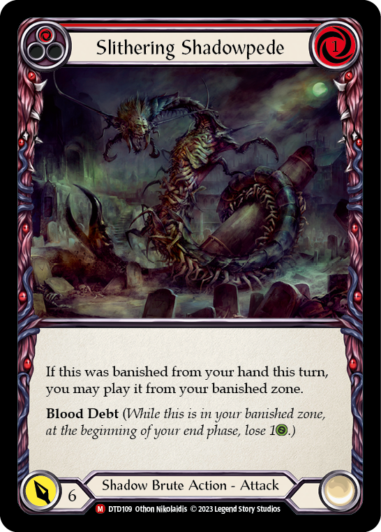 Slithering Shadowpede [DTD109] (Dusk Till Dawn)  Rainbow Foil | I Want That Stuff Brandon