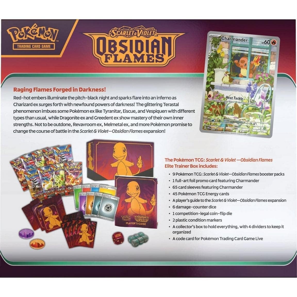 Scarlet & Violet: Obsidian Flames - Elite Trainer Box | I Want That Stuff Brandon