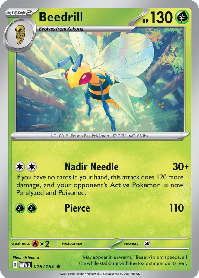 Beedrill (015/165) [Scarlet & Violet 151] | I Want That Stuff Brandon