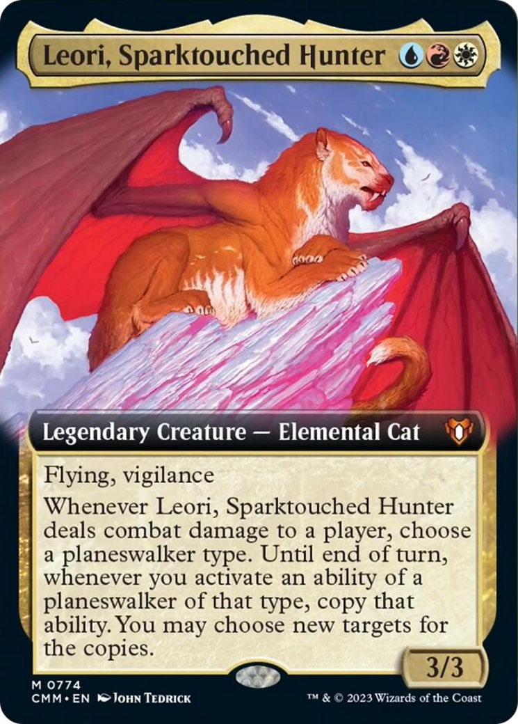 Leori, Sparktouched Hunter (Extended Art) [Commander Masters] | I Want That Stuff Brandon