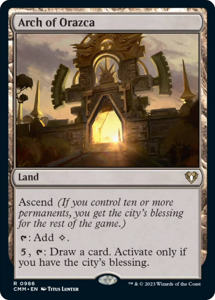 Arch of Orazca [Commander Masters] | I Want That Stuff Brandon