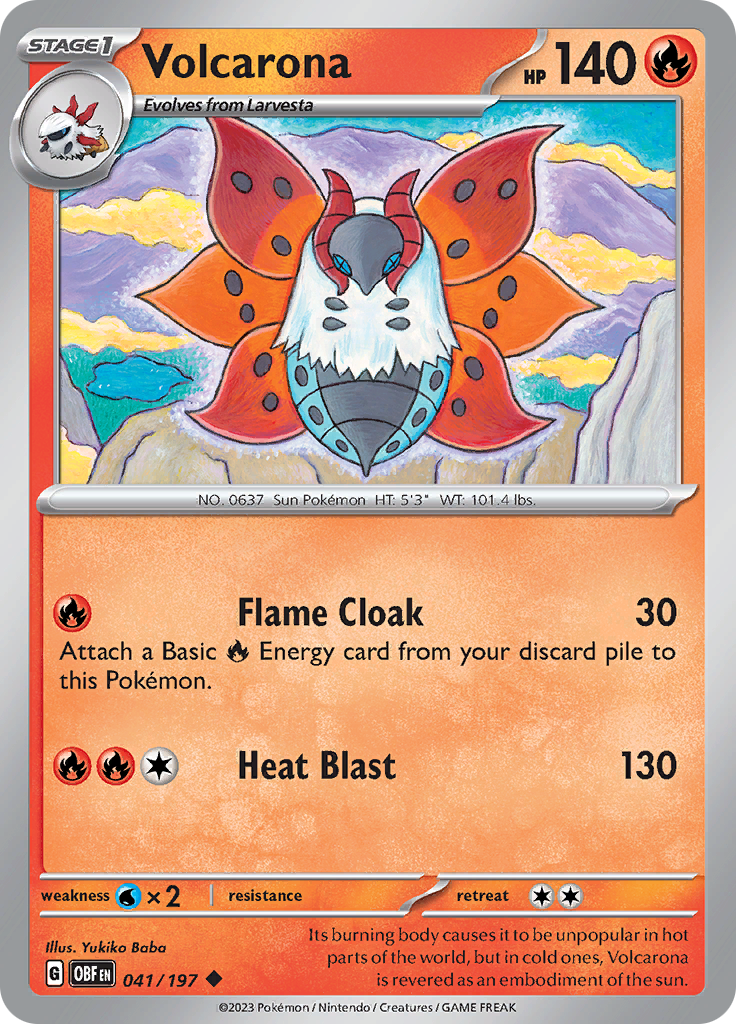 Volcarona (041/197) [Scarlet & Violet: Obsidian Flames] | I Want That Stuff Brandon