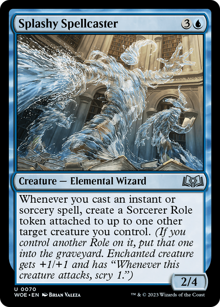 Splashy Spellcaster [Wilds of Eldraine] | I Want That Stuff Brandon