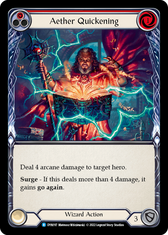 Aether Quickening (Red) [DYN197] (Dynasty)  Rainbow Foil | I Want That Stuff Brandon