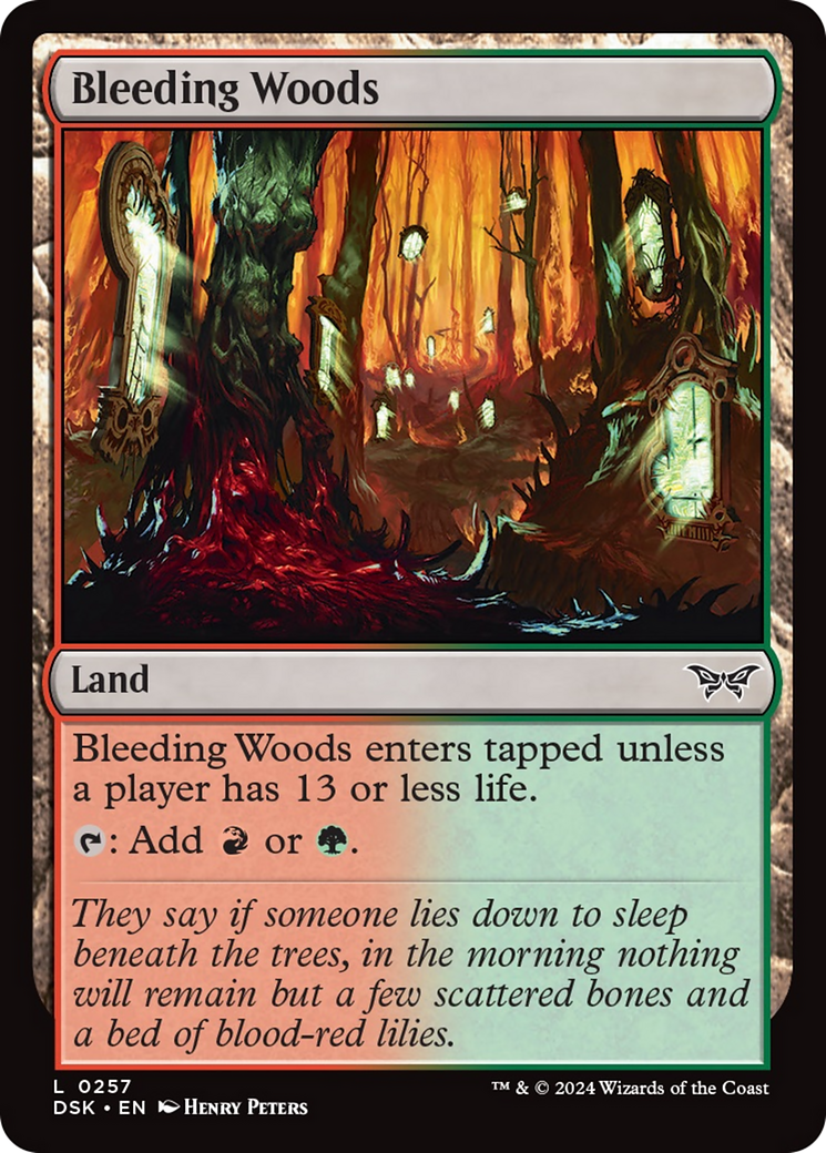 Bleeding Woods [Duskmourn: House of Horror] | I Want That Stuff Brandon