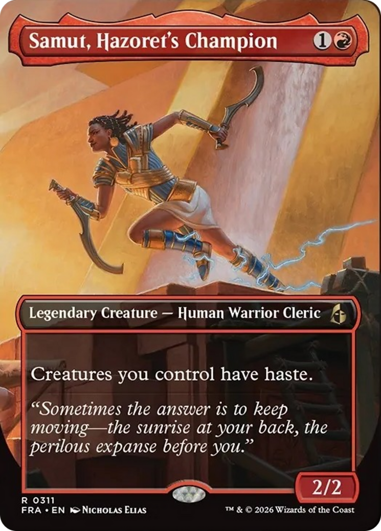Samut, Hazoret's Champion (Borderless) [Reality Fracture] | I Want That Stuff Brandon