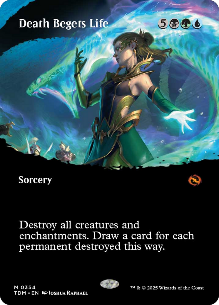 Death Begets Life (Borderless) [Tarkir: Dragonstorm] | I Want That Stuff Brandon