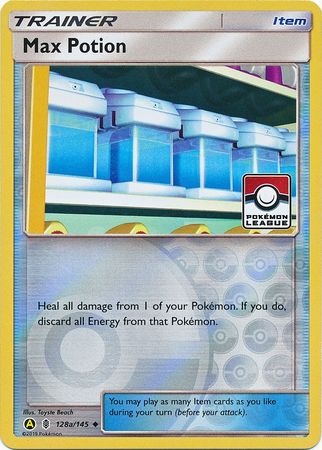 Max Potion (128a/145) (League Promo) [Sun & Moon: Guardians Rising] | I Want That Stuff Brandon