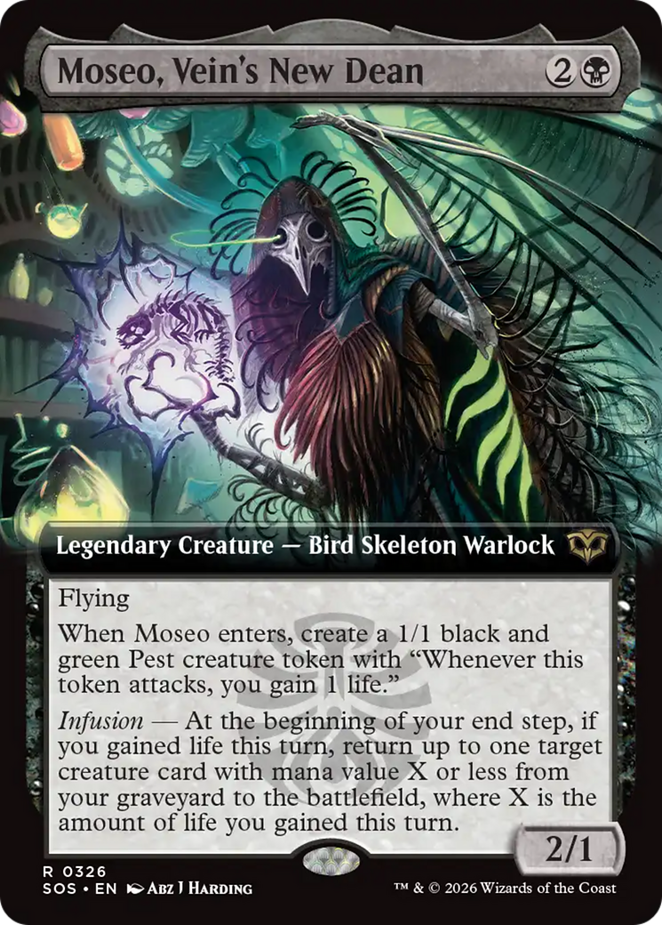 Moseo, Vein's New Dean (Extended Art) [Secrets of Strixhaven] | I Want That Stuff Brandon