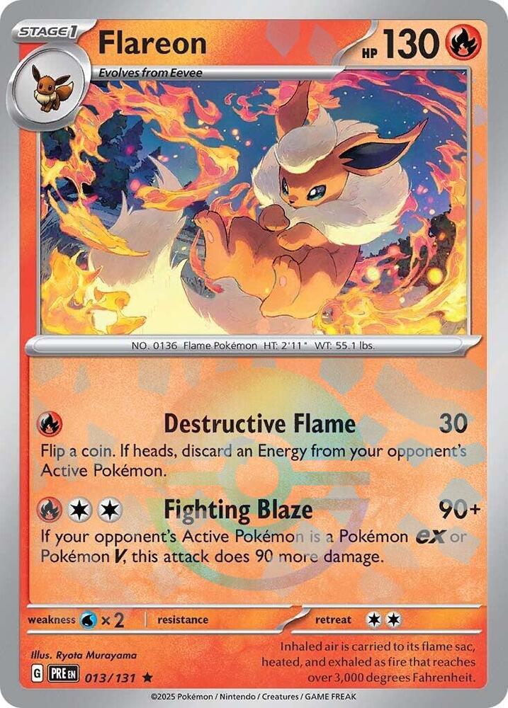 Flareon (013/131) (Poke Ball Pattern) [Scarlet & Violet: Prismatic Evolutions] | I Want That Stuff Brandon