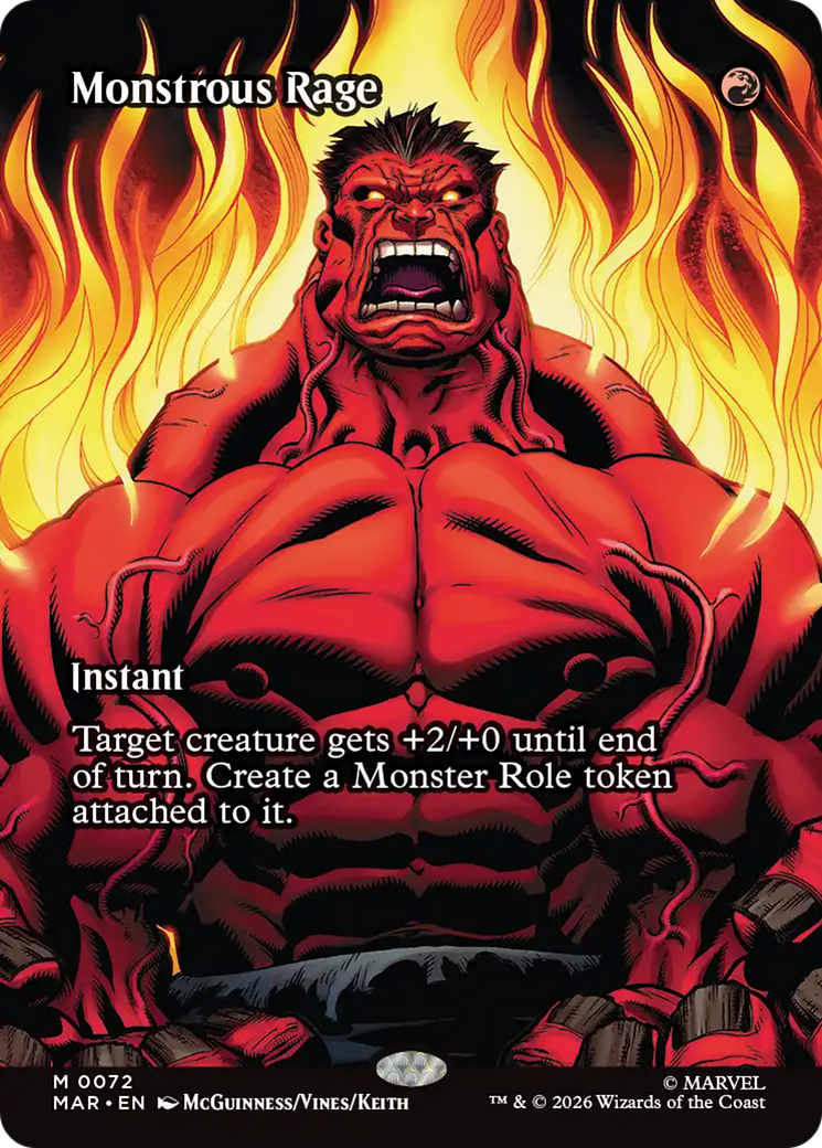 Monstrous Rage (Borderless) [Marvel Universe: Eternal-Legal] | I Want That Stuff Brandon