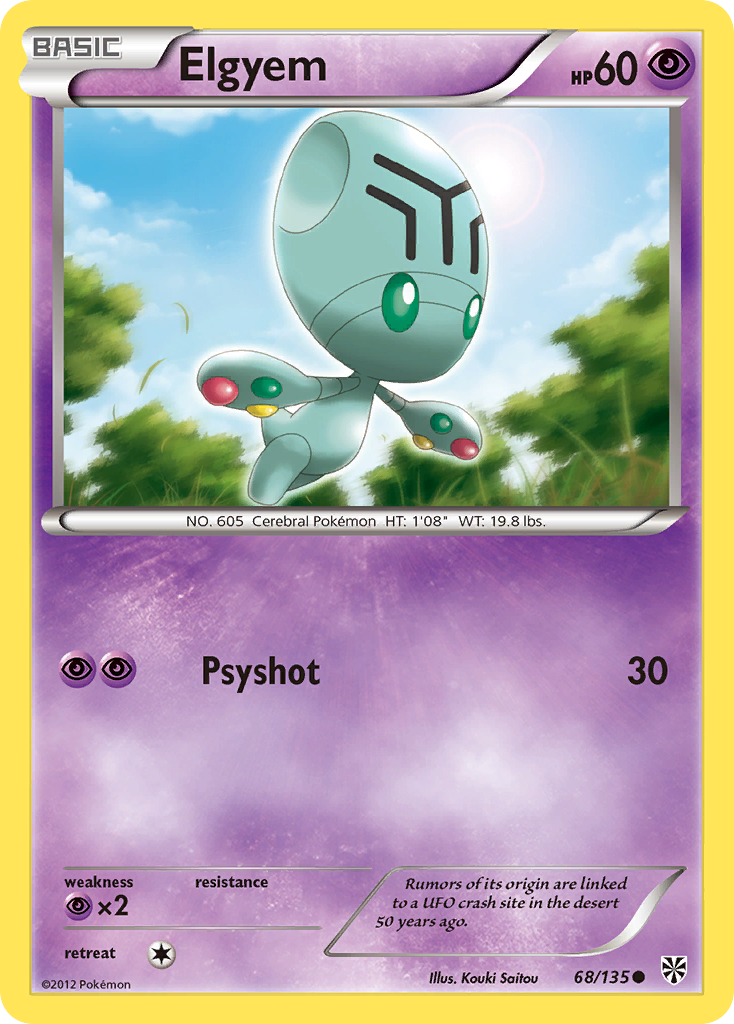 Elgyem (68/135) [Black & White: Plasma Storm] | I Want That Stuff Brandon