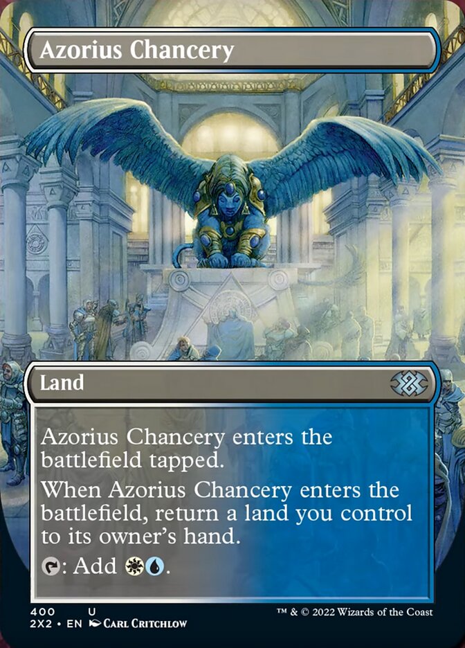 Azorius Chancery (Borderless Alternate Art) [Double Masters 2022] | I Want That Stuff Brandon