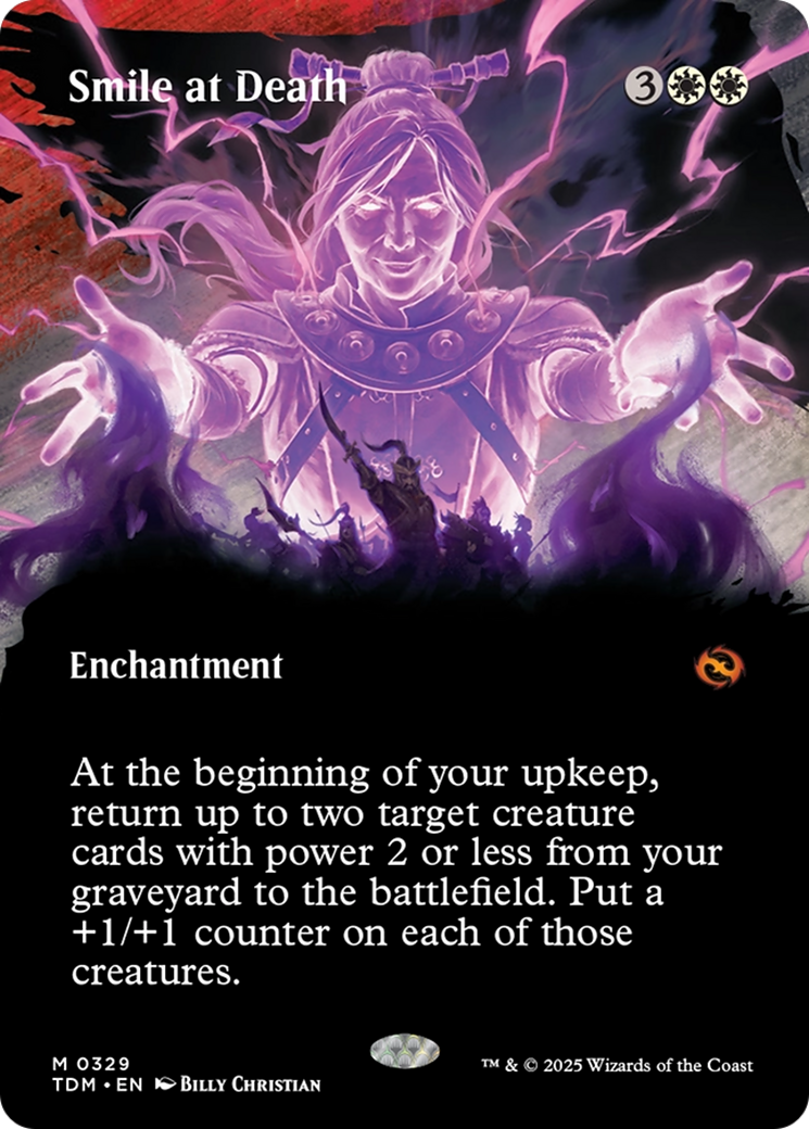Smile at Death (Borderless) [Tarkir: Dragonstorm] | I Want That Stuff Brandon