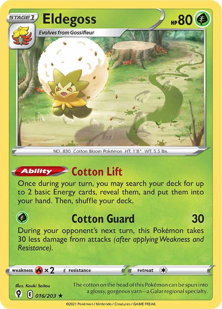 Eldegoss (016/203) (Theme Deck Exclusive) [Sword & Shield: Evolving Skies] | I Want That Stuff Brandon