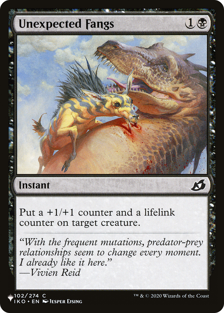 Unexpected Fangs [The List Reprints] | I Want That Stuff Brandon