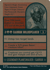 Garruk Wildspeaker [Secret Lair Drop Series] | I Want That Stuff Brandon