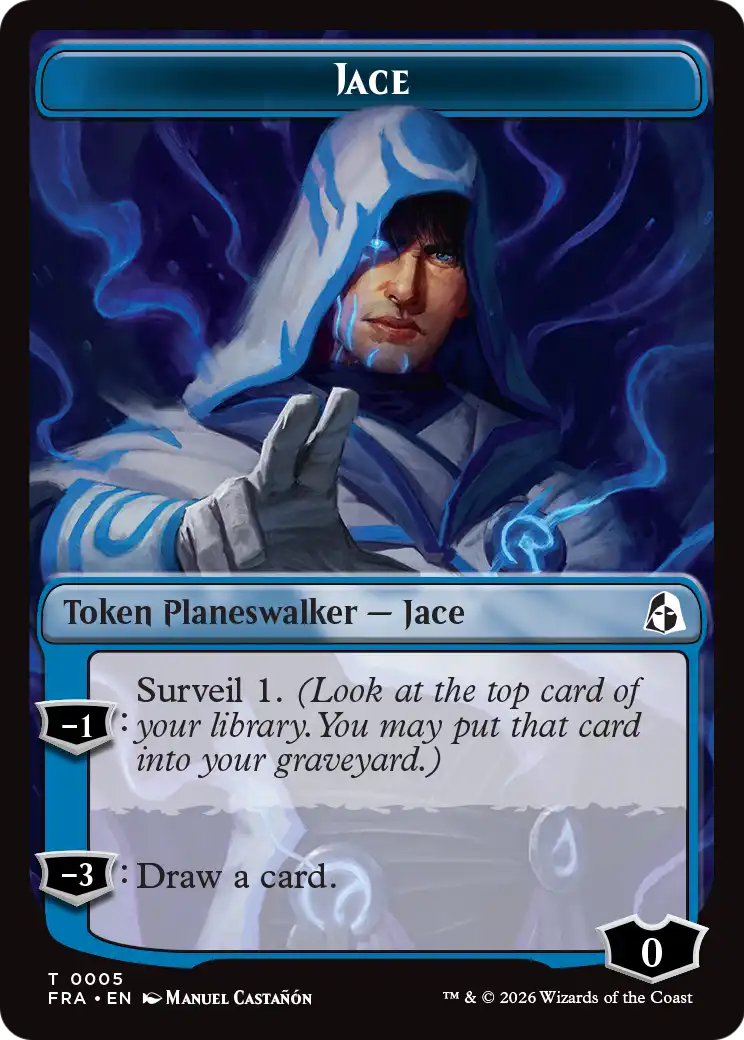 Cadet // Jace Double-Sided Token [Reality Fracture Tokens] | I Want That Stuff Brandon
