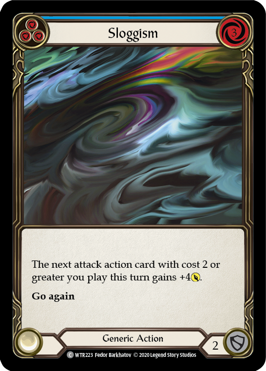 Sloggism (Blue) [U-WTR223] (Welcome to Rathe Unlimited)  Unlimited Rainbow Foil | I Want That Stuff Brandon