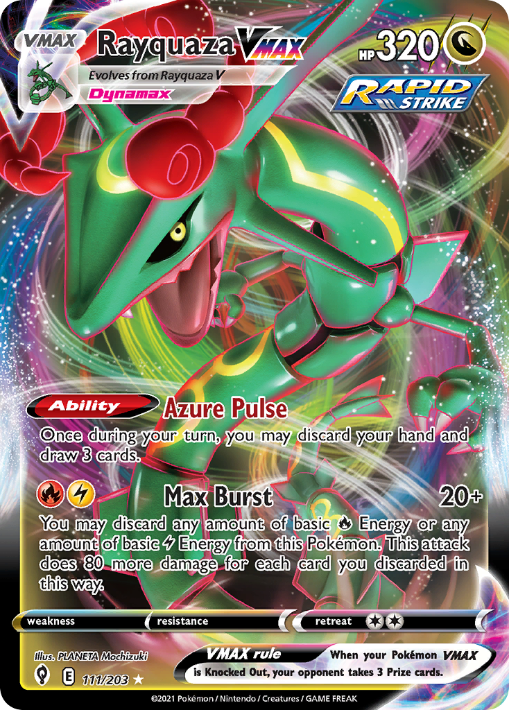 Rayquaza VMAX (111/203) (Jumbo Card) [Sword & Shield: Evolving Skies] | I Want That Stuff Brandon