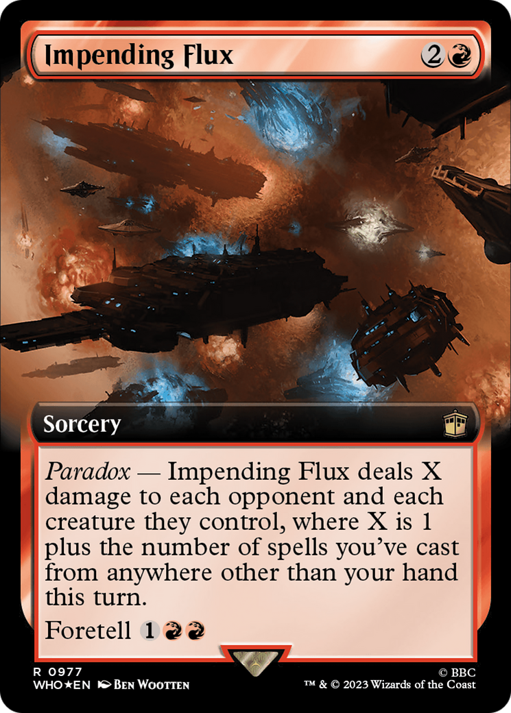 Impending Flux (Extended Art) (Surge Foil) [Doctor Who] | I Want That Stuff Brandon