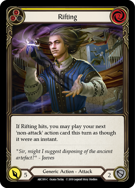 Rifting (Yellow) [ARC195-C] (Arcane Rising)  1st Edition Rainbow Foil | I Want That Stuff Brandon