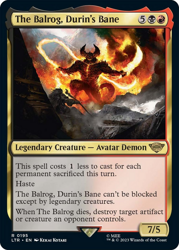 The Balrog, Durin's Bane [The Lord of the Rings: Tales of Middle-Earth] | I Want That Stuff Brandon