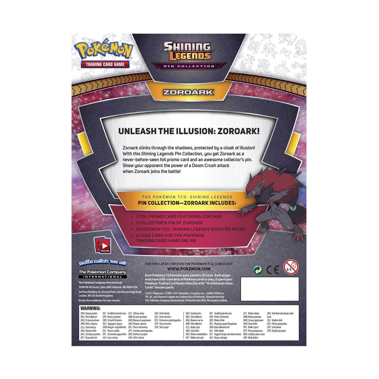 Shining Legends - Pin Collection (Zoroark) | I Want That Stuff Brandon