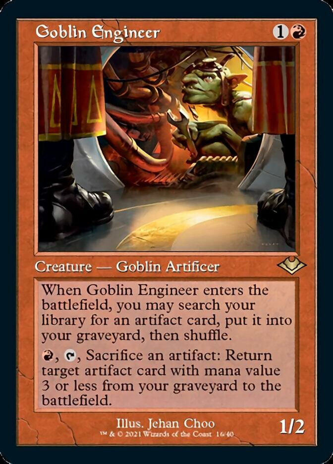 Goblin Engineer (Retro Foil Etched) [Modern Horizons] | I Want That Stuff Brandon