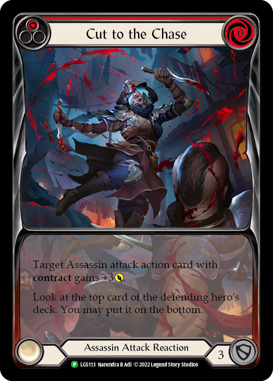 Cut to the Chase (Red) [LGS113] (Promo)  Rainbow Foil | I Want That Stuff Brandon