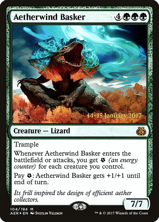 Aetherwind Basker [Aether Revolt Prerelease Promos] | I Want That Stuff Brandon