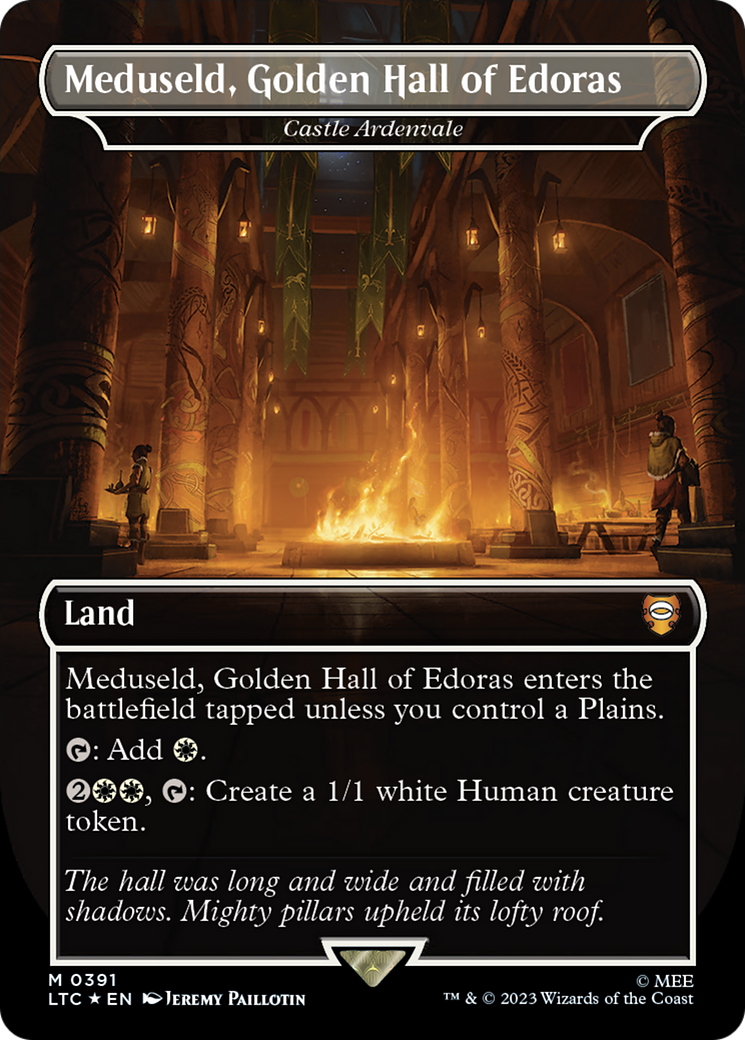 Meduseld, Golden Hall of Edoras - Castle Ardenvale (Surge Foil Realms and Relics) [The Lord of the Rings: Tales of Middle-Earth Commander] | I Want That Stuff Brandon