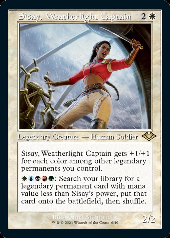 Sisay, Weatherlight Captain (Retro Foil Etched) [Modern Horizons] | I Want That Stuff Brandon