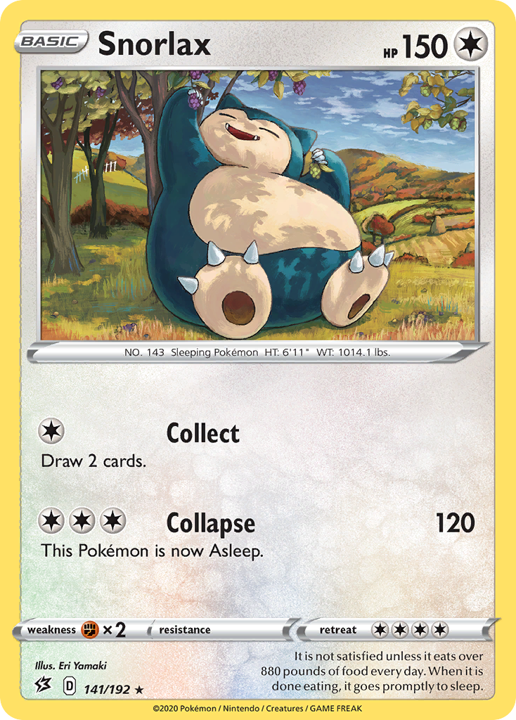 Snorlax (141/192) [Sword & Shield: Rebel Clash] | I Want That Stuff Brandon