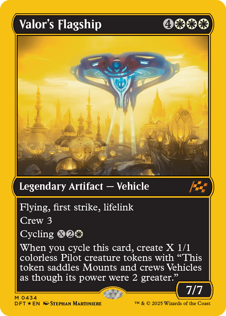 Valor's Flagship (First-Place Foil) [Aetherdrift] | I Want That Stuff Brandon