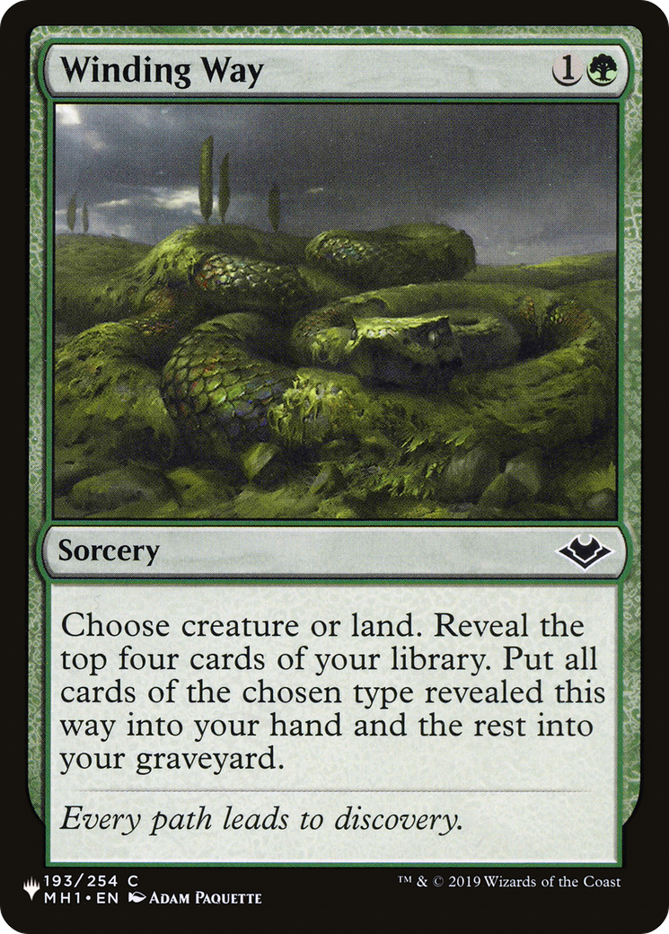 Winding Way [The List Reprints] | I Want That Stuff Brandon